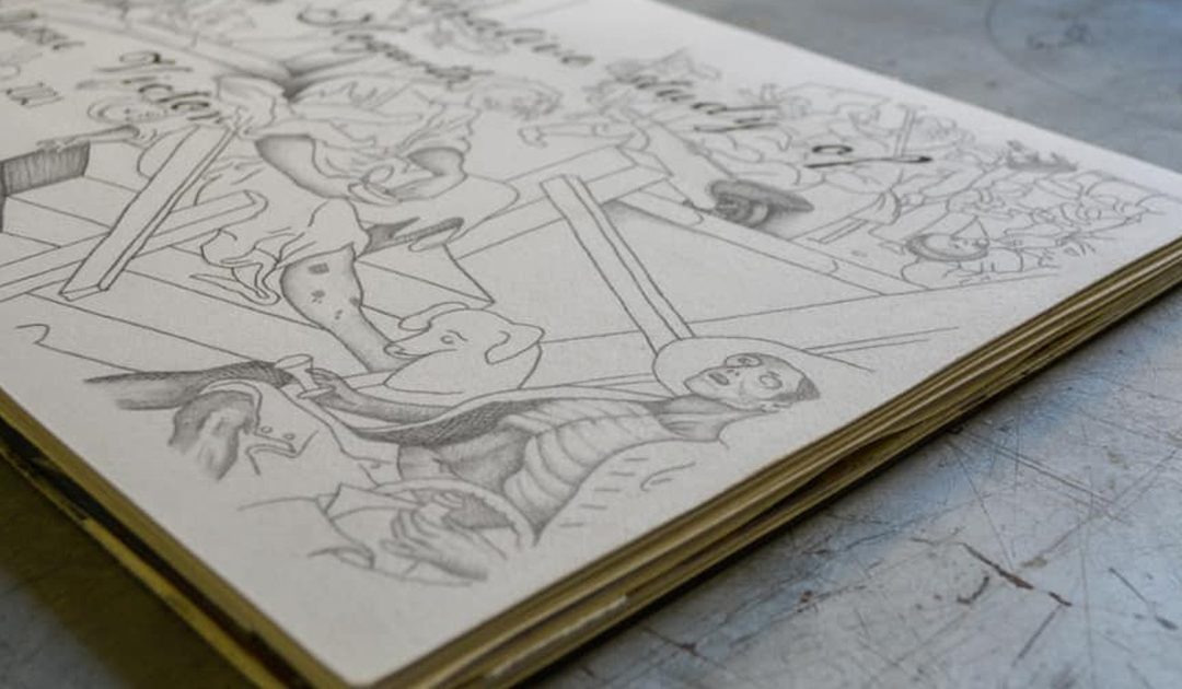 A-Level Art student reach for the stars